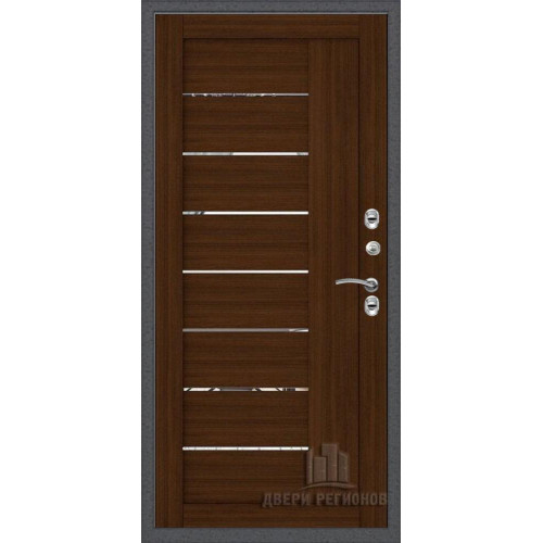 дверь Regidoors Термо 3 Серебро LIGHT 2110 с зеркалом "Орех вельвет"