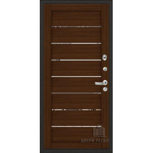 дверь Regidoors Центурион Меттэм LIGHT 2125 с зеркалом "Орех вельвет"