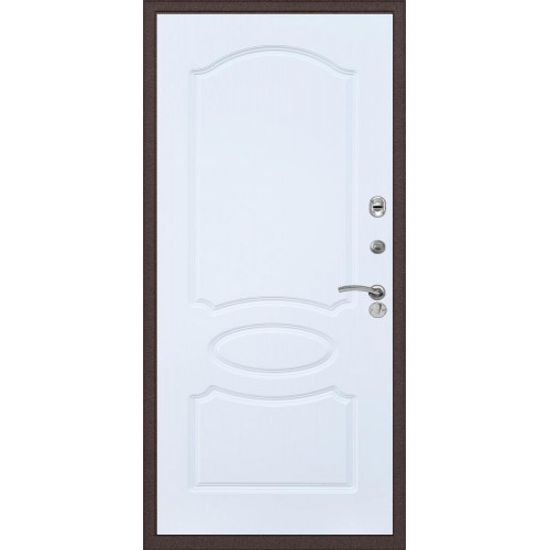 Стальная дверь Практик Strong ФЛ-128, Цвет "Силк сноу"