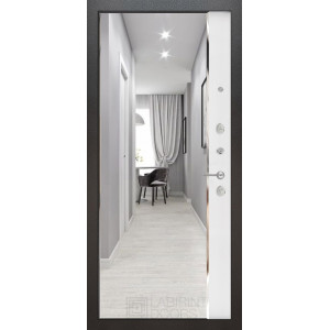 дверь Labirint Silver с зеркалом Панорама