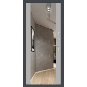 дверь Labirint Loft с зеркалом Максимум, Цвет "Грей Софт (Серый светлый)"