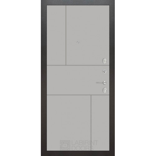 дверь Labirint Silver 21, Цвет "Грей Софт (Серый светлый)"