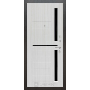 дверь Labirint Silver 02, Цвет "Сандал белый"