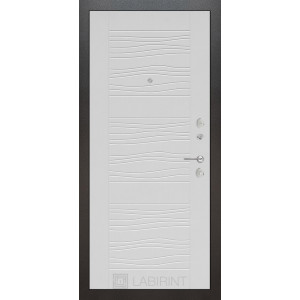 дверь Labirint Silver 06, Цвет "Белое дерево"