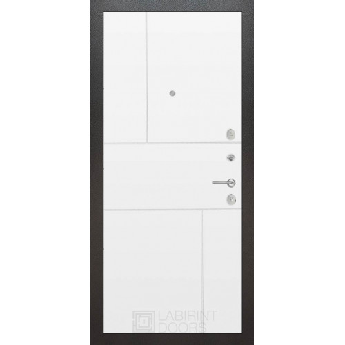 дверь Labirint Silver 21, Цвет "Белый софт"