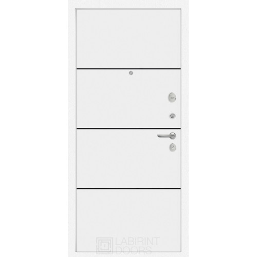 дверь Labirint Лайн WHITE 25, Цвет "Белый софт"
