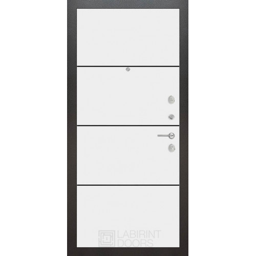 дверь Labirint Silver 25, Цвет "Белый софт"