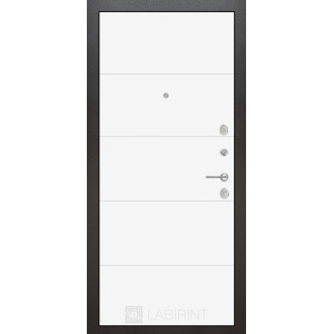 дверь Labirint Silver 13, Цвет "Белый софт"