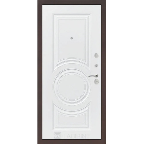 дверь Labirint Classic "Антик медный" 23, Цвет "Белый софт"